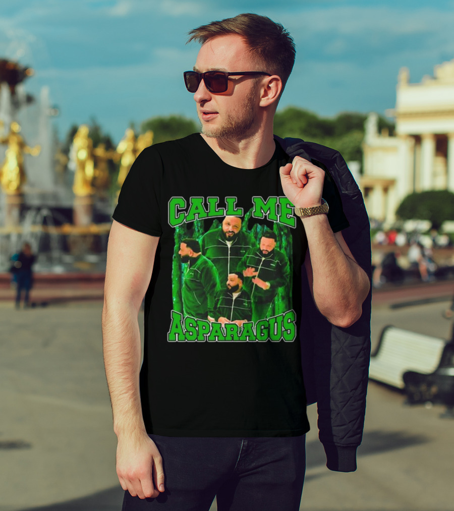 Call ME Asparagus Green Tracksuit Dj Look T-Shirt