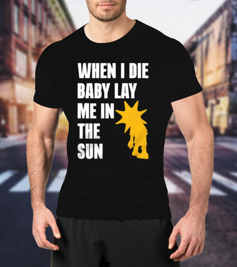 When I Die Baby Lay Me In The Sun Dominic Fike Sunburst T-Shirt