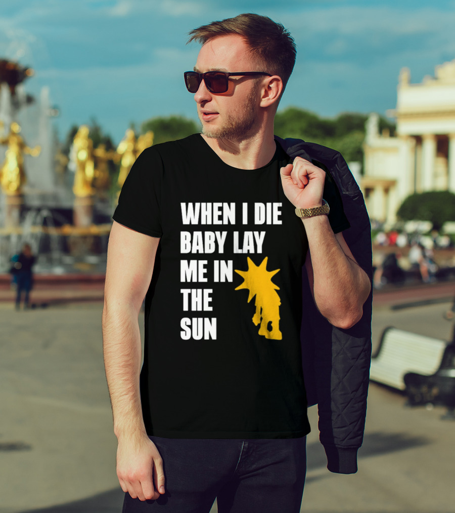 When I Die Baby Lay Me In The Sun Dominic Fike Sunburst T-Shirt