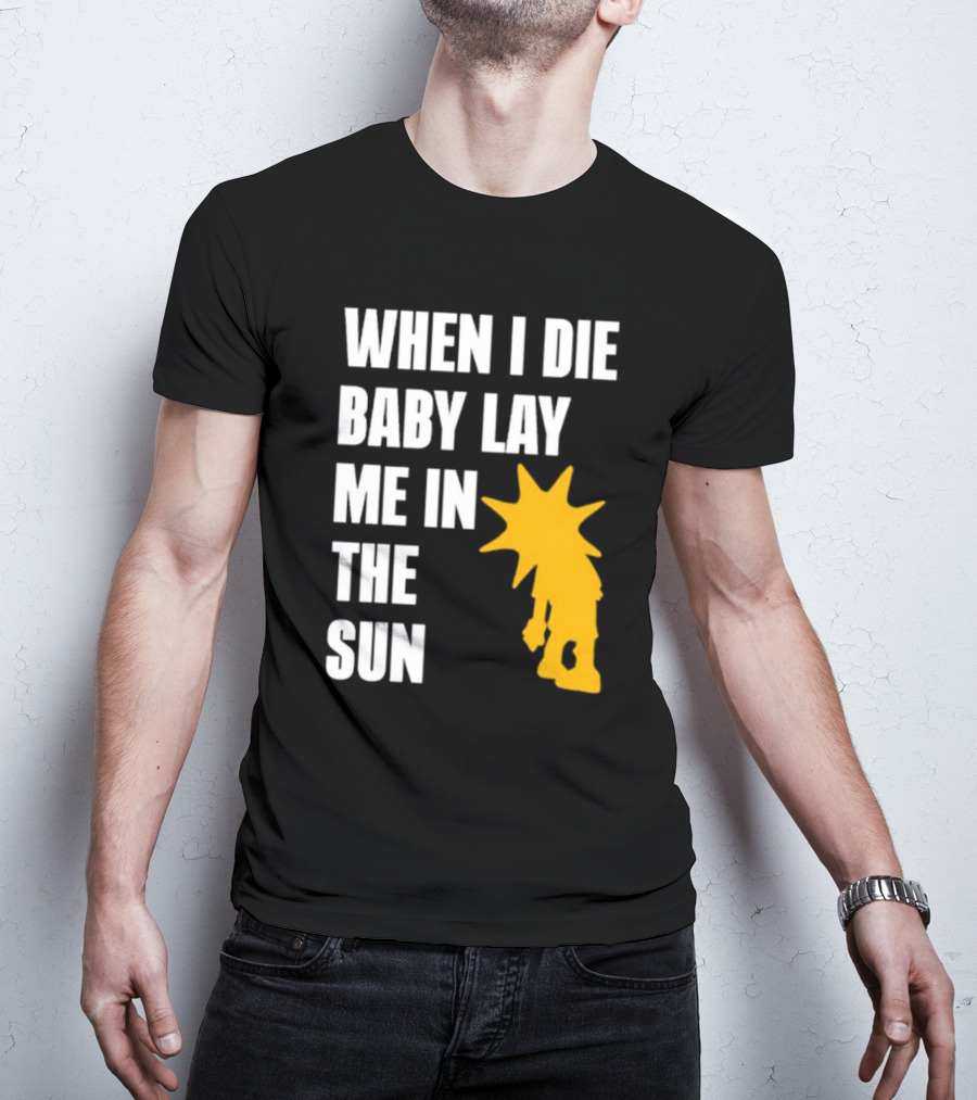 When I Die Baby Lay Me In The Sun Dominic Fike Sunburst T-Shirt