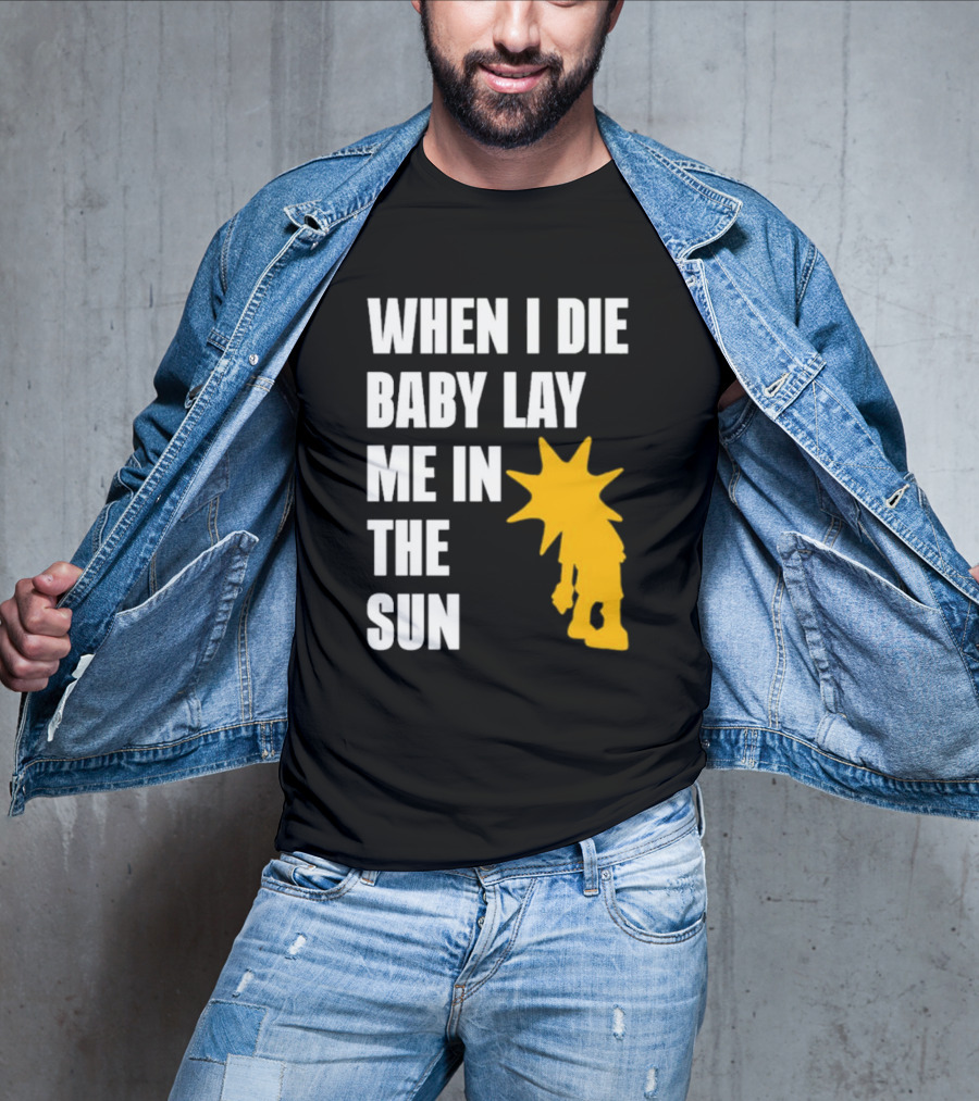 When I Die Baby Lay Me In The Sun Dominic Fike Sunburst T-Shirt