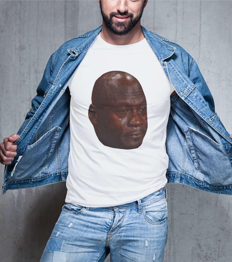 Crying Michael Jordan Meme Iconic Expression T-Shirt
