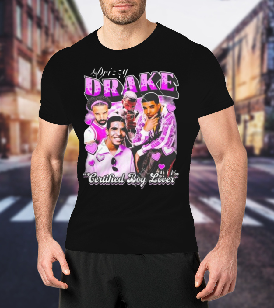 Drizzy Drake Certified Boy Lover Hearts Collage T-Shirt