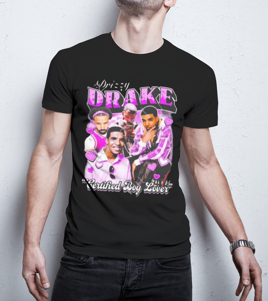 Drizzy Drake Certified Boy Lover Hearts Collage T-Shirt
