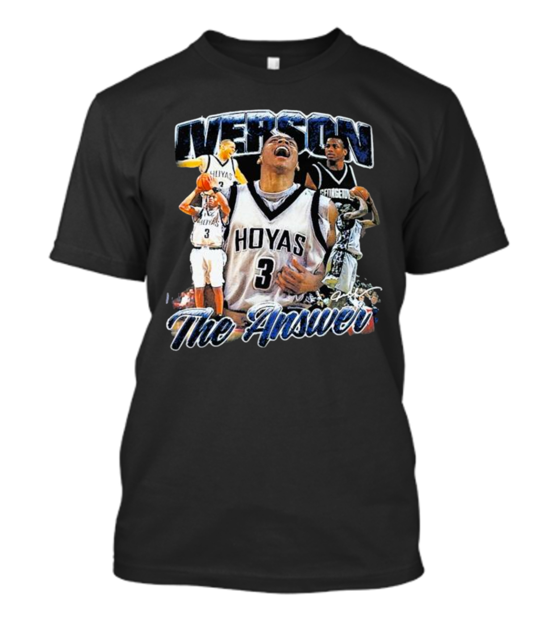 Iverson Hoyas Georgetown The Answer NCAA T-Shirt