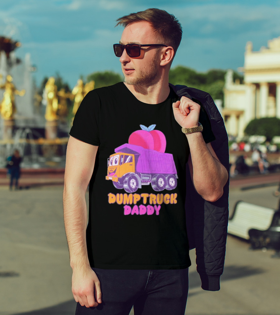Dumptruck Daddy Peaches Truck With Colorful Fruity T-Shirt