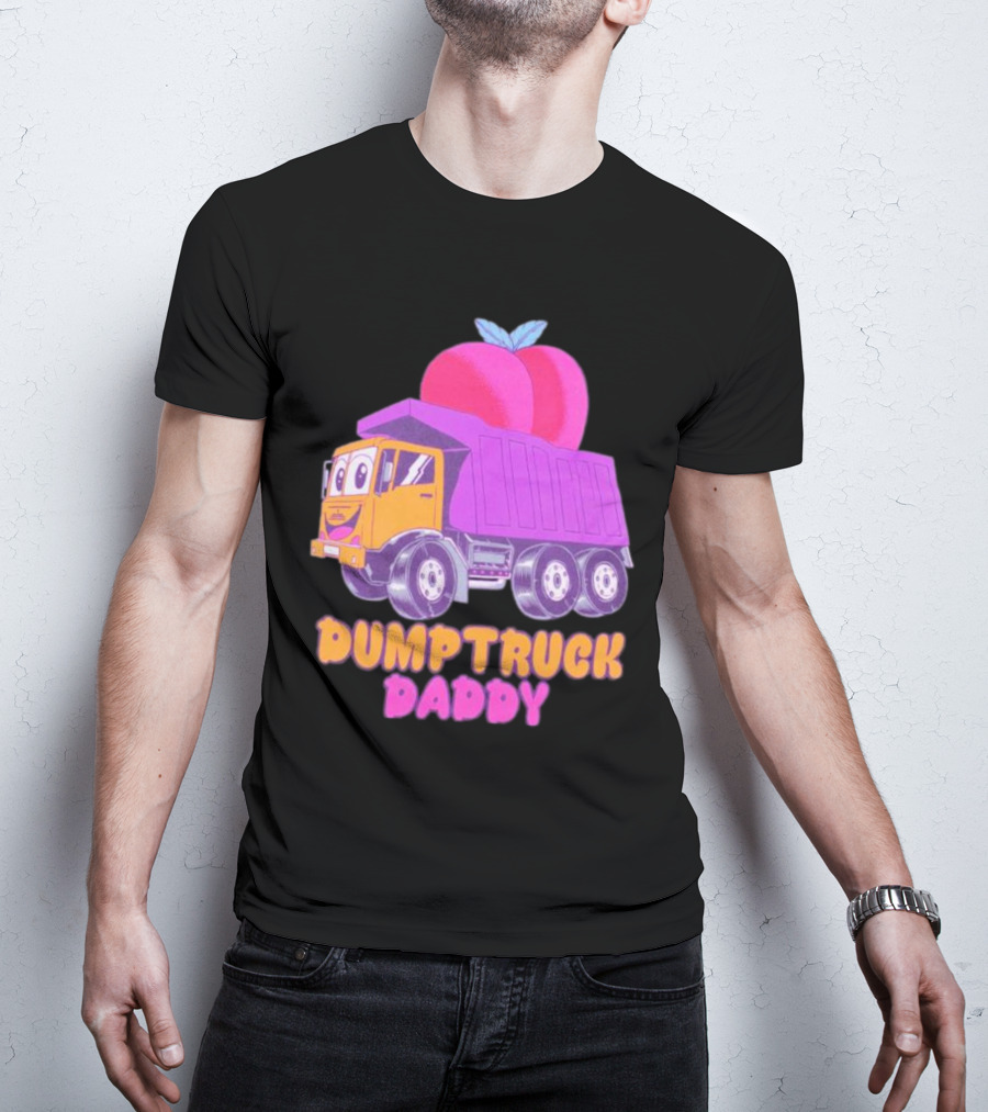 Dumptruck Daddy Peaches Truck With Colorful Fruity T-Shirt