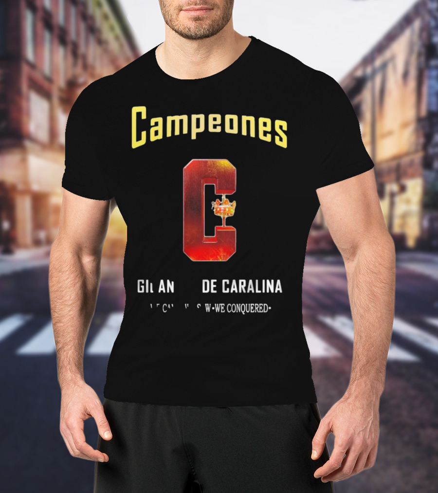 Campeones Gigantes De Caralina Crowned Victory T-Shirt
