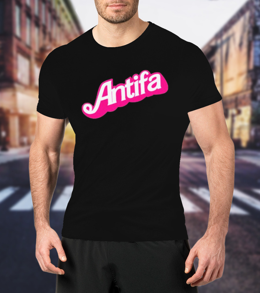 Walter Masterson Barbie Antifa Pink T-Shirt