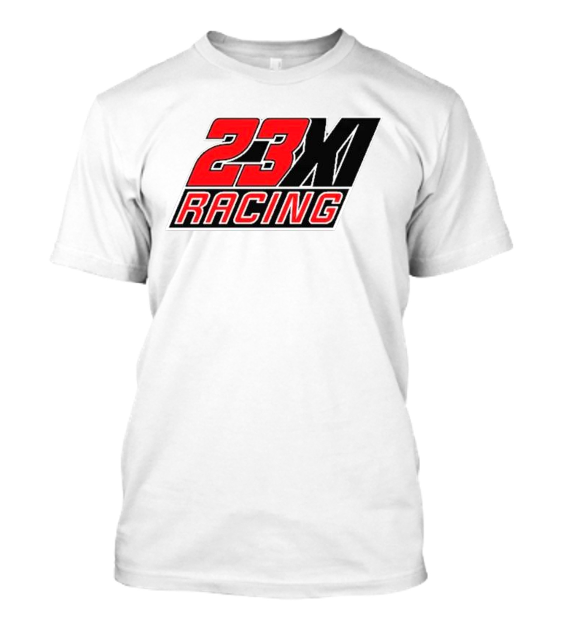 23XI Racing Checkered Flag Heather Charcoal 1-Spot T-Shirt
