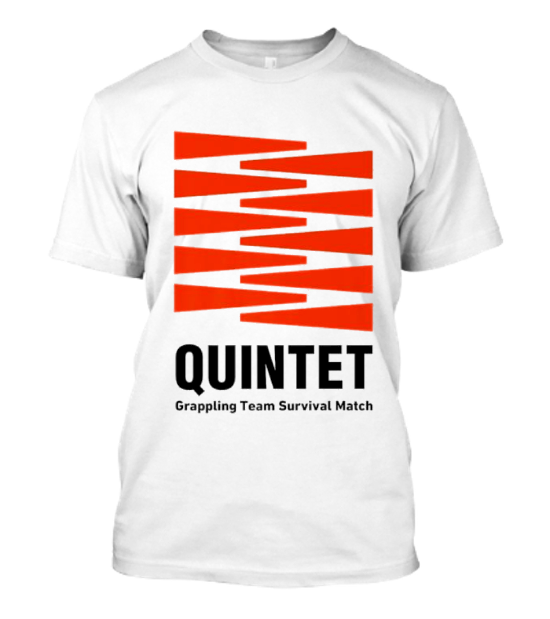 Quintet Grappling Team Survival Match Red Stripe T-Shirt
