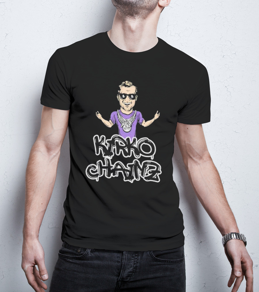 Kirko Chainz Cartoon With Purple Shirt And Sunglasses T-Shirt