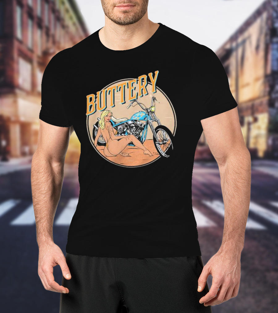 Buttery Films Del Rey Vintage Motorcycle Aesthetic T-Shirt
