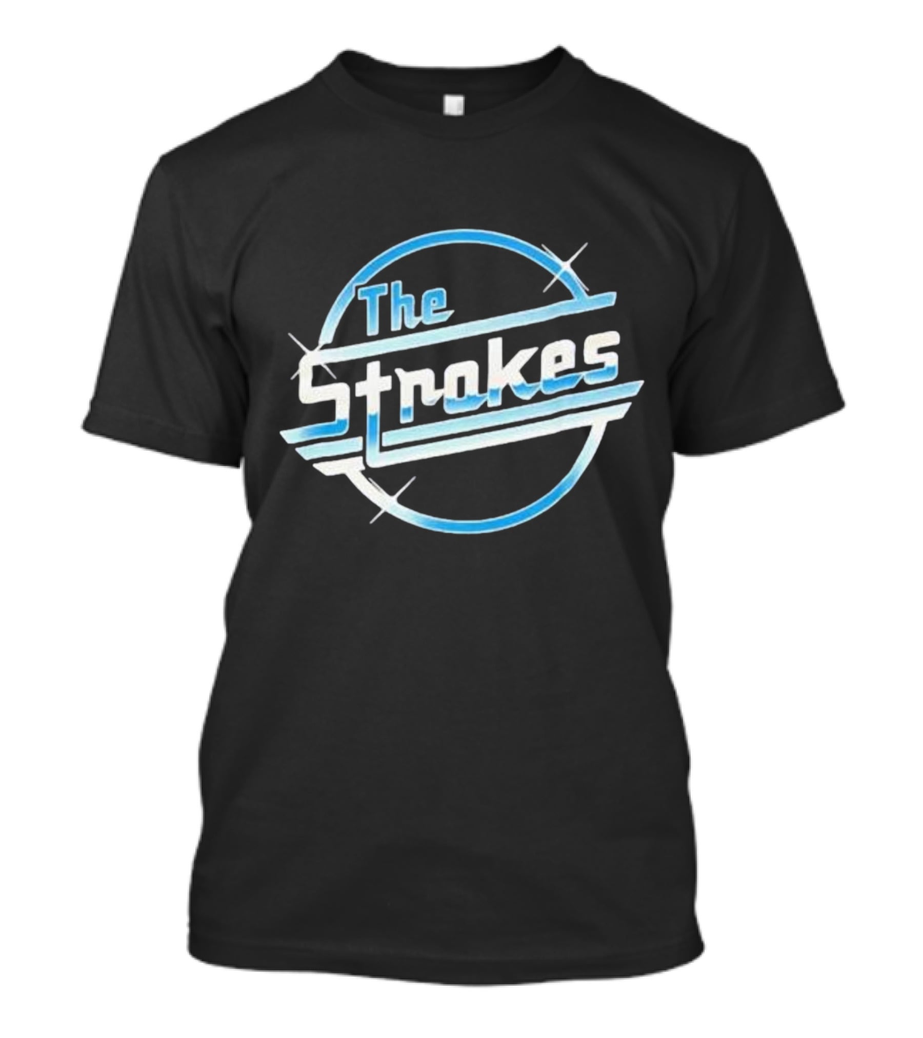 The Strokes Retro Futuristic Blue T-Shirt