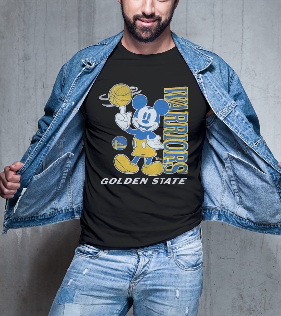 Warriors Golden State Mickey Mouse Basketball T-Shirt