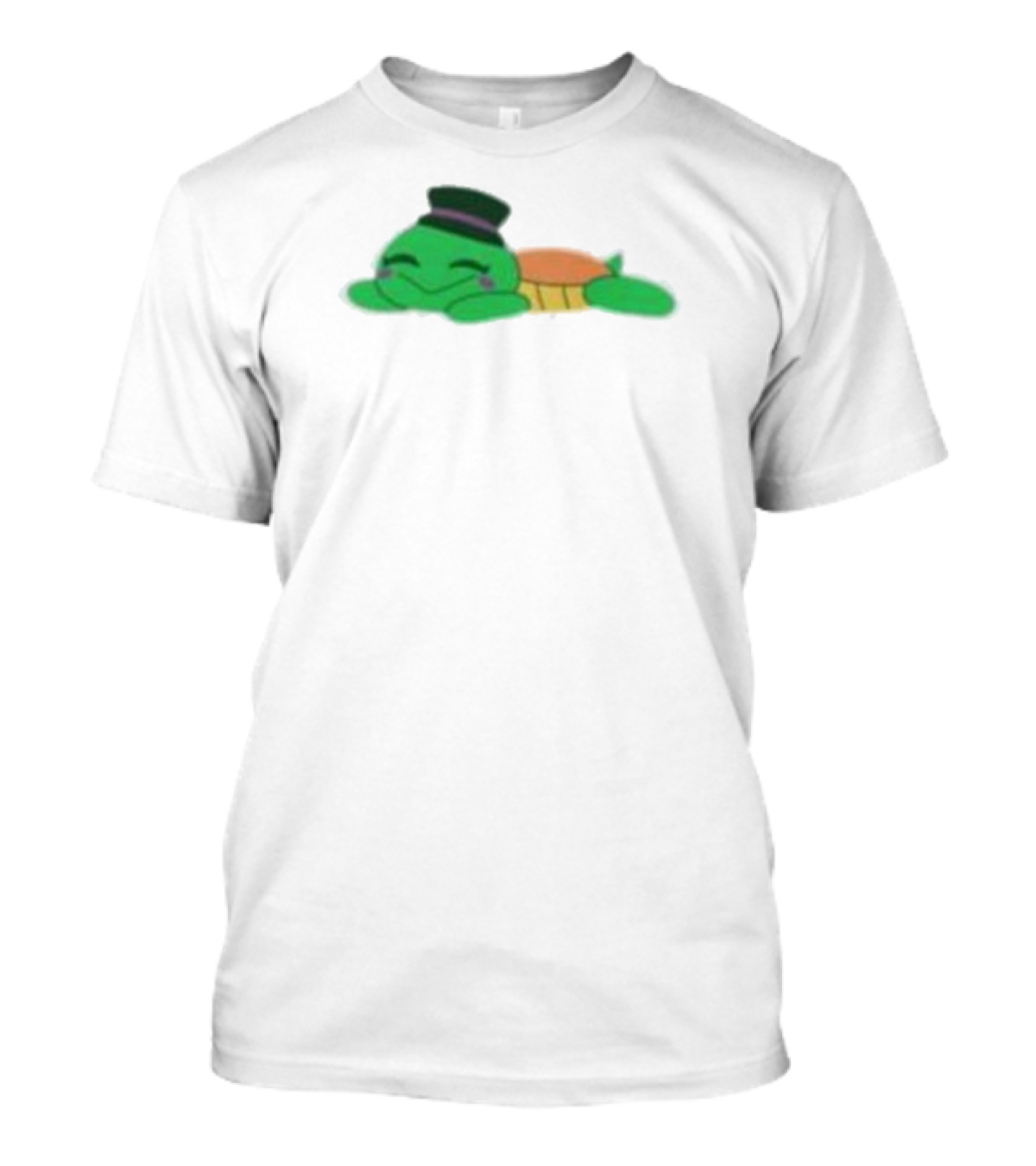 Mr Springs Sleepy Turtle Cute Cartoon Top Hat T-Shirt