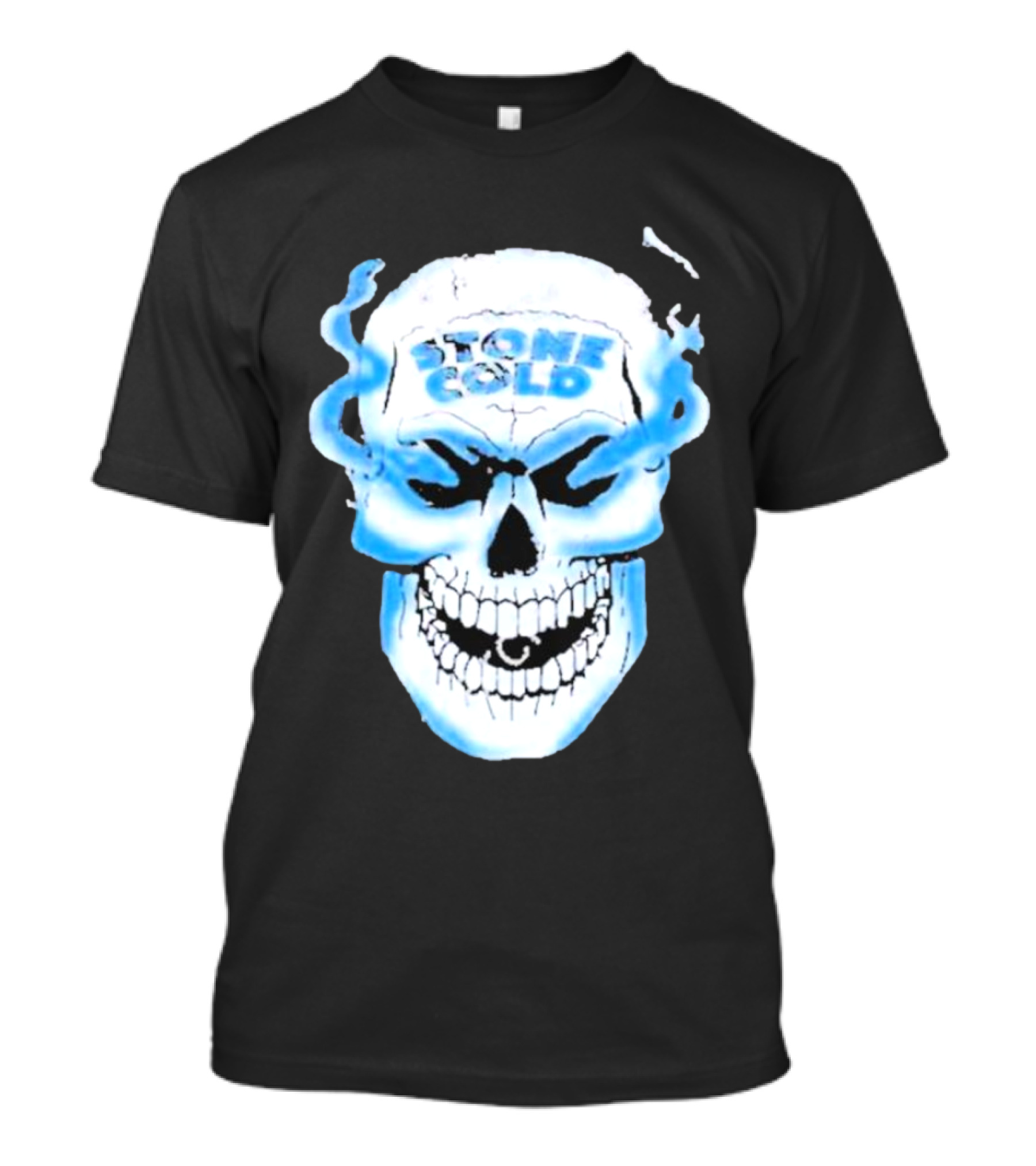 De Paul Wearing Stone Cold Steve Austin Smoking Skull T-Shirt