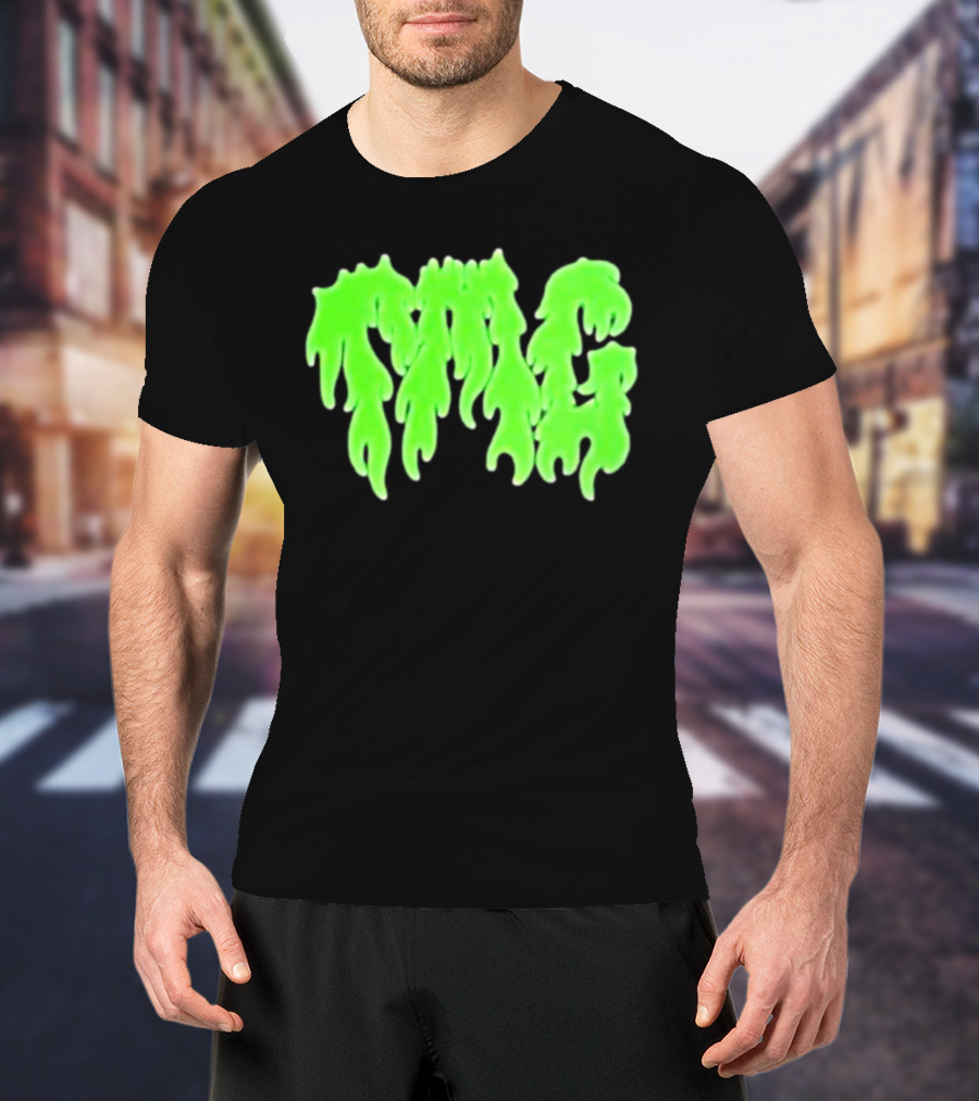 TMG Merch Slime Green Drip TMG T-Shirt