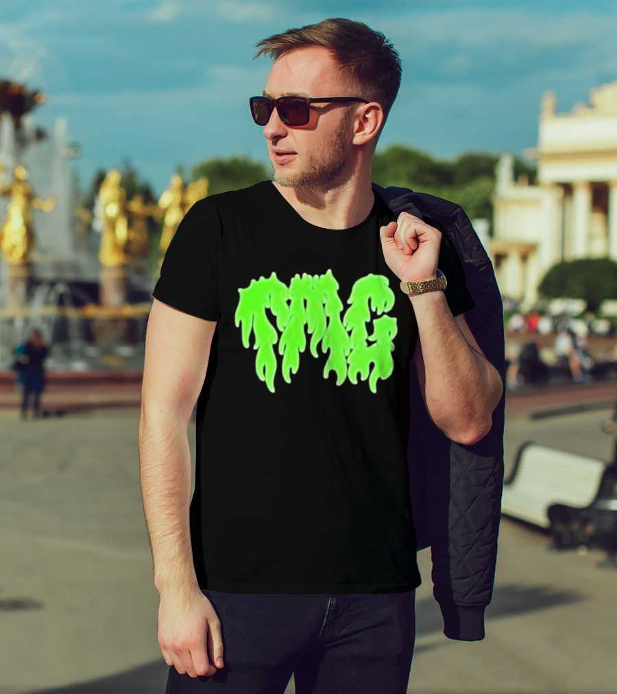 TMG Merch Slime Green Drip TMG T-Shirt