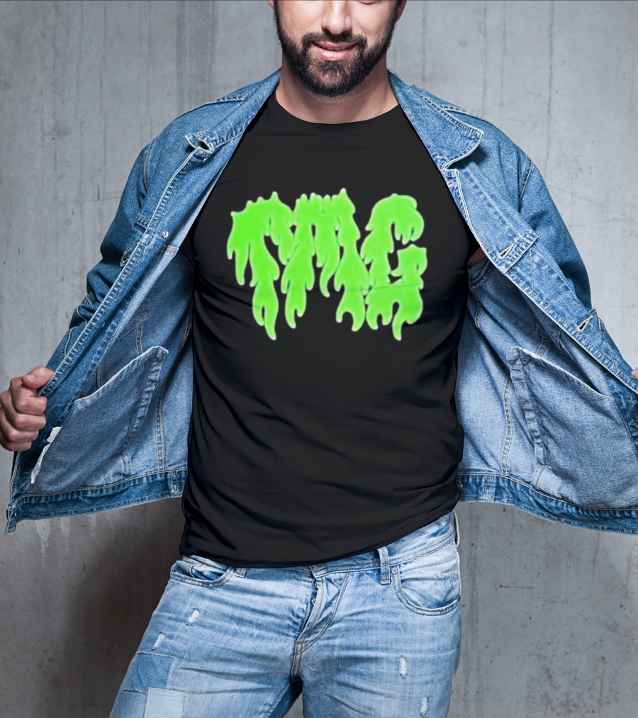TMG Merch Slime Green Drip TMG T-Shirt
