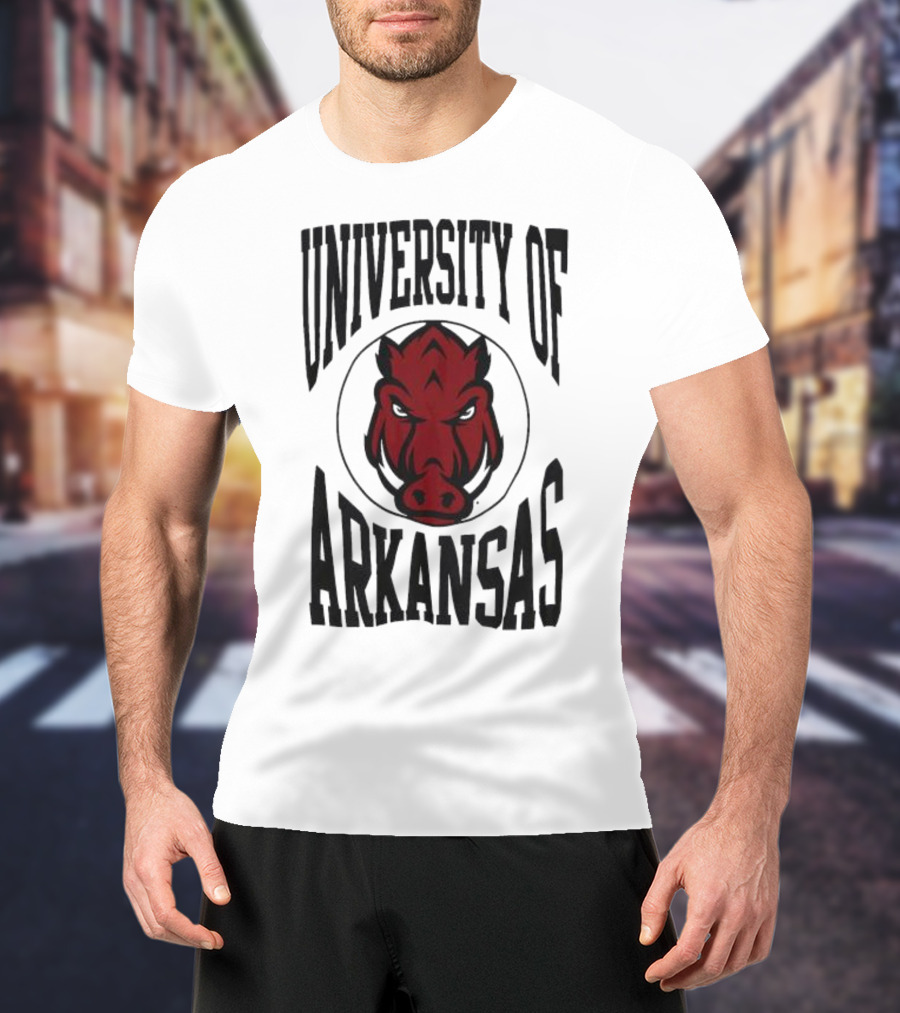 University Of Arkansas Razorbacks Lightweight Crew 3.0 T-Shirt