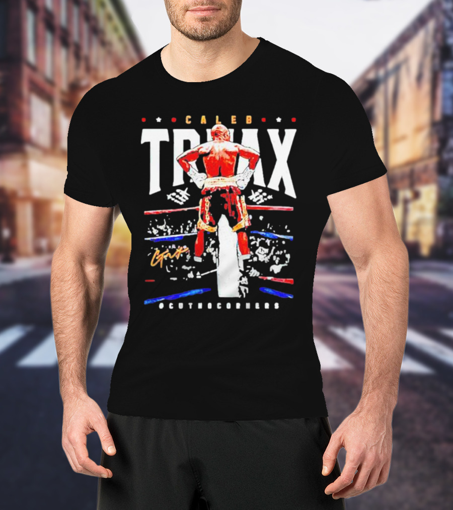 Caleb Truax Boxing Back Silhouette Cutnocorners T-Shirt