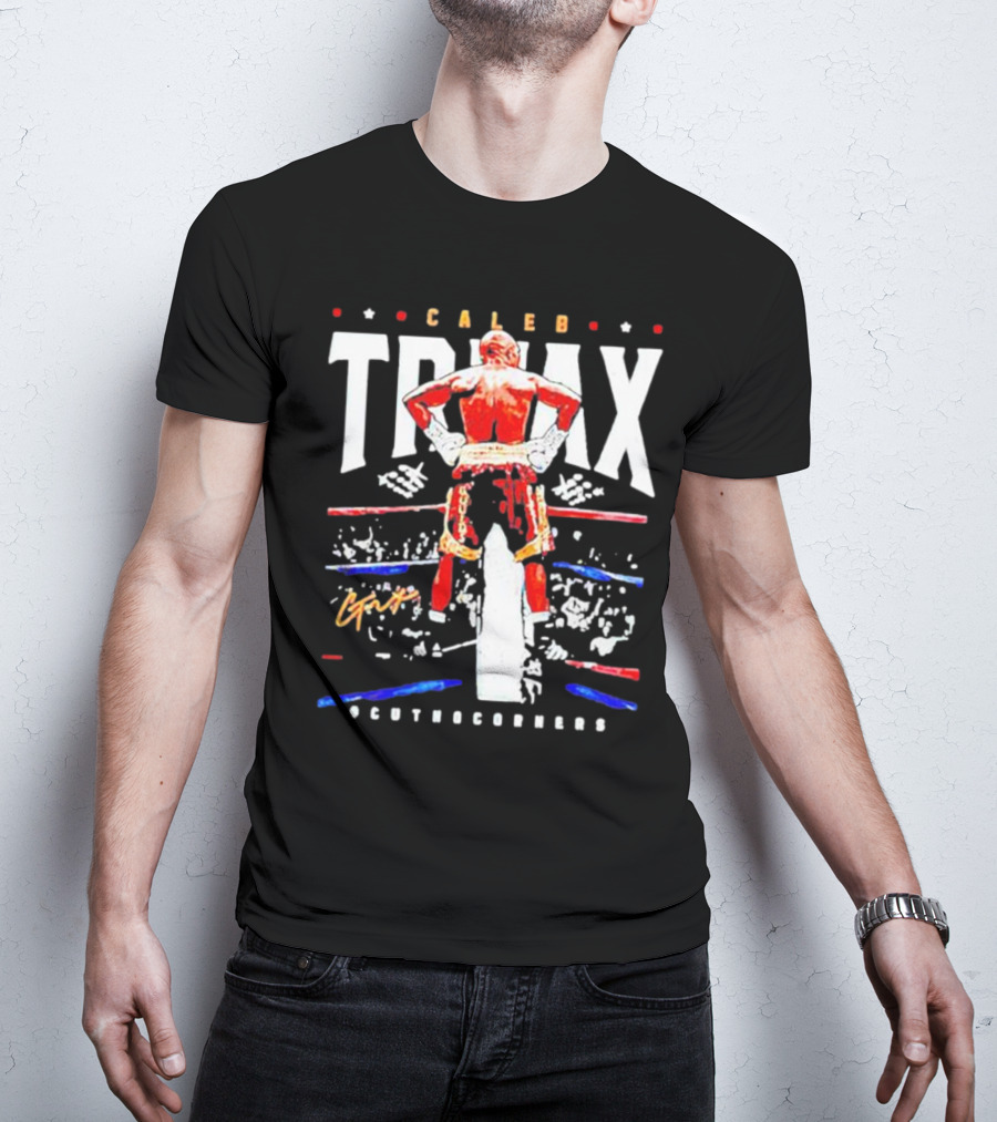 Caleb Truax Boxing Back Silhouette Cutnocorners T-Shirt