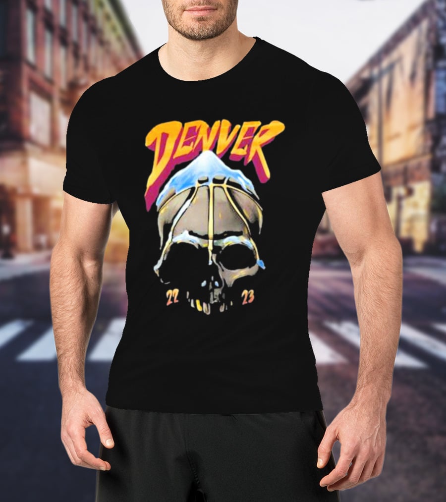 Denver Skull Basketball 22 23 T-Shirt
