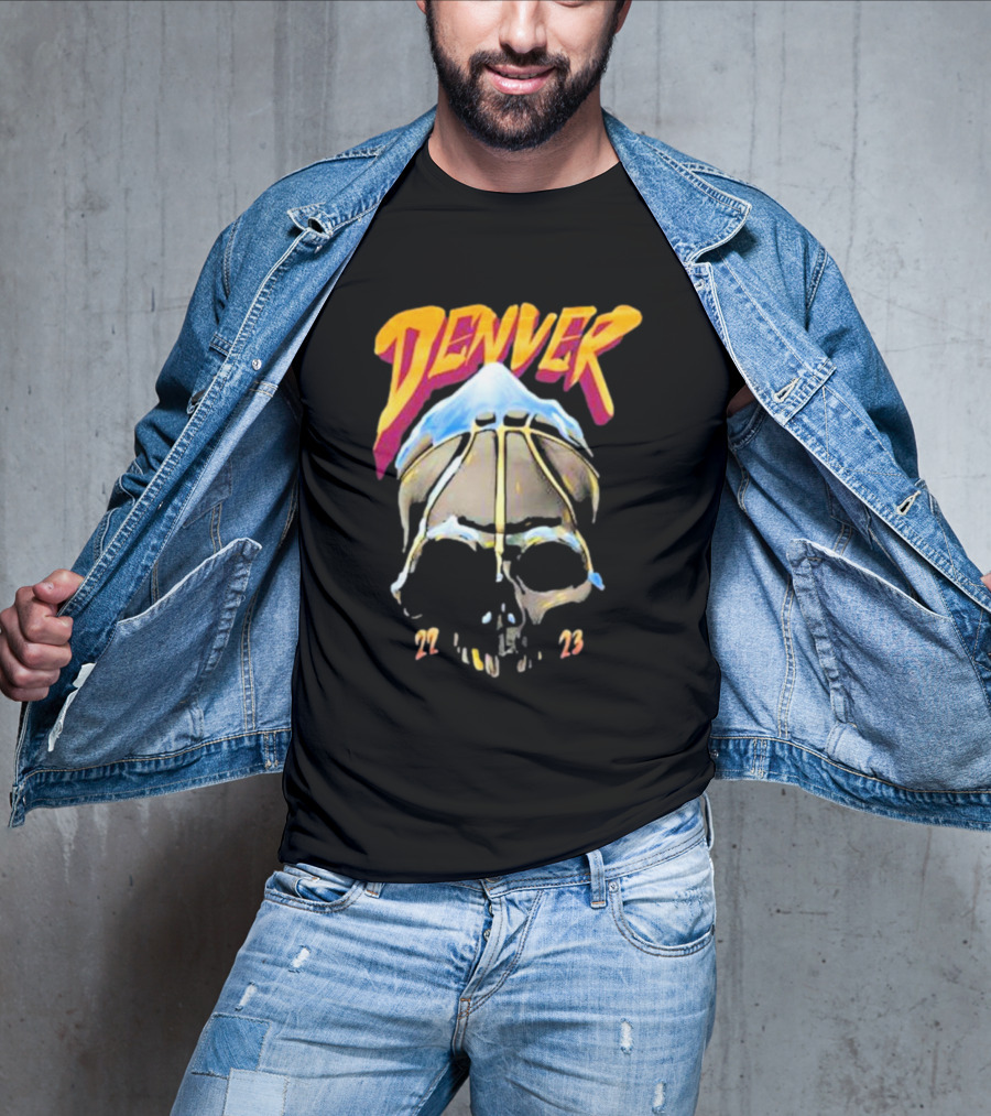 Denver Skull Basketball 22 23 T-Shirt
