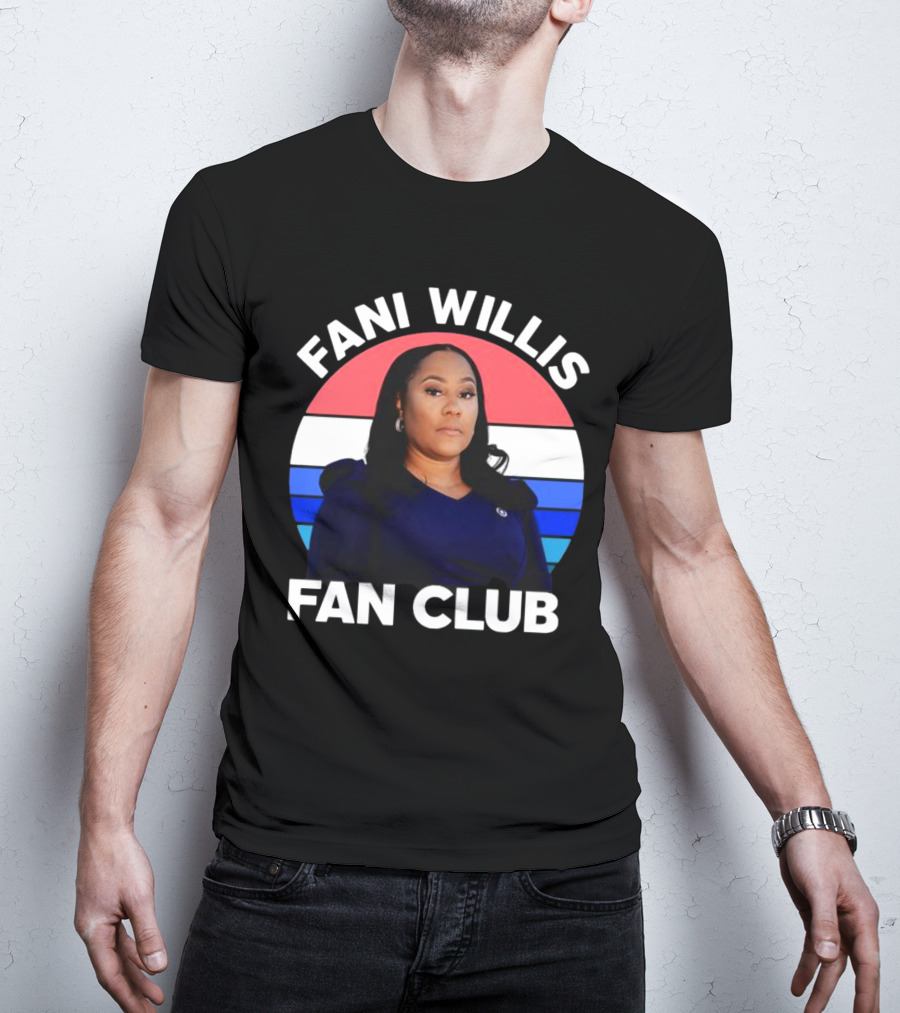 Fani Willis Fan Club Georgia District Attorney Stripes T-Shirt