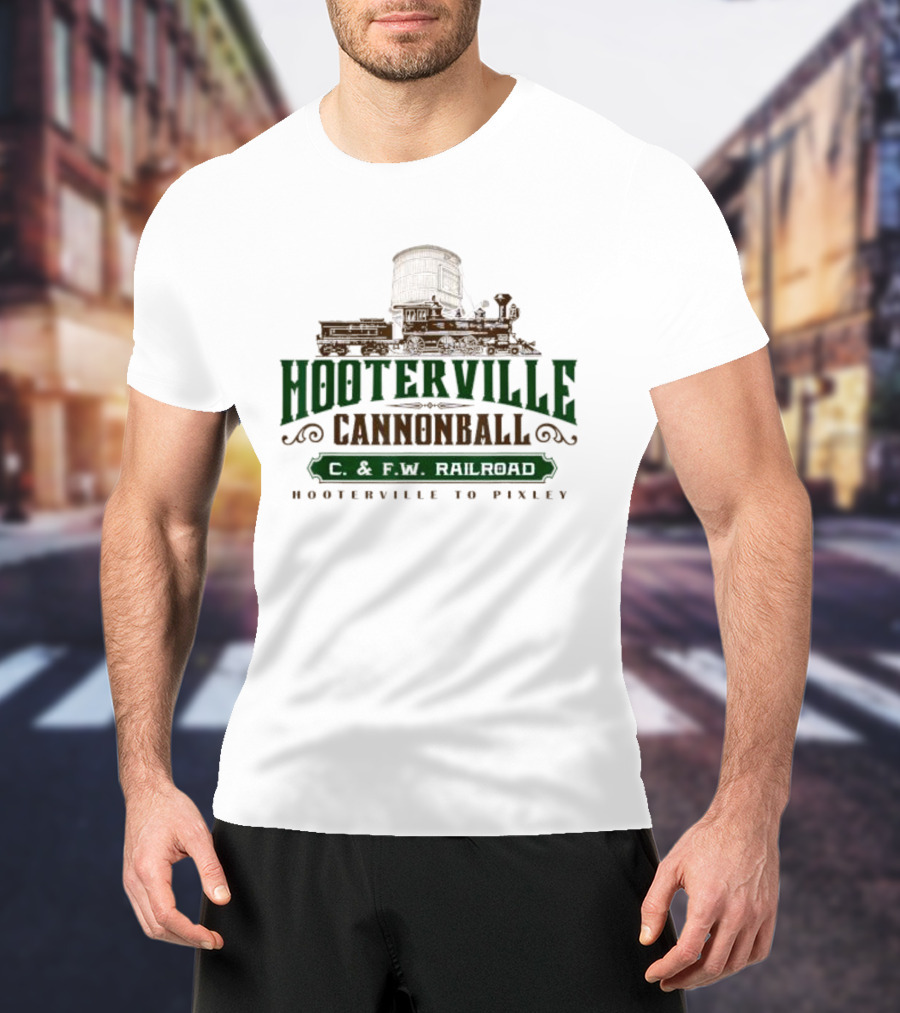 Hooterville Cannonball C. And F.W Railroad Hooterville To Pixley T-Shirt