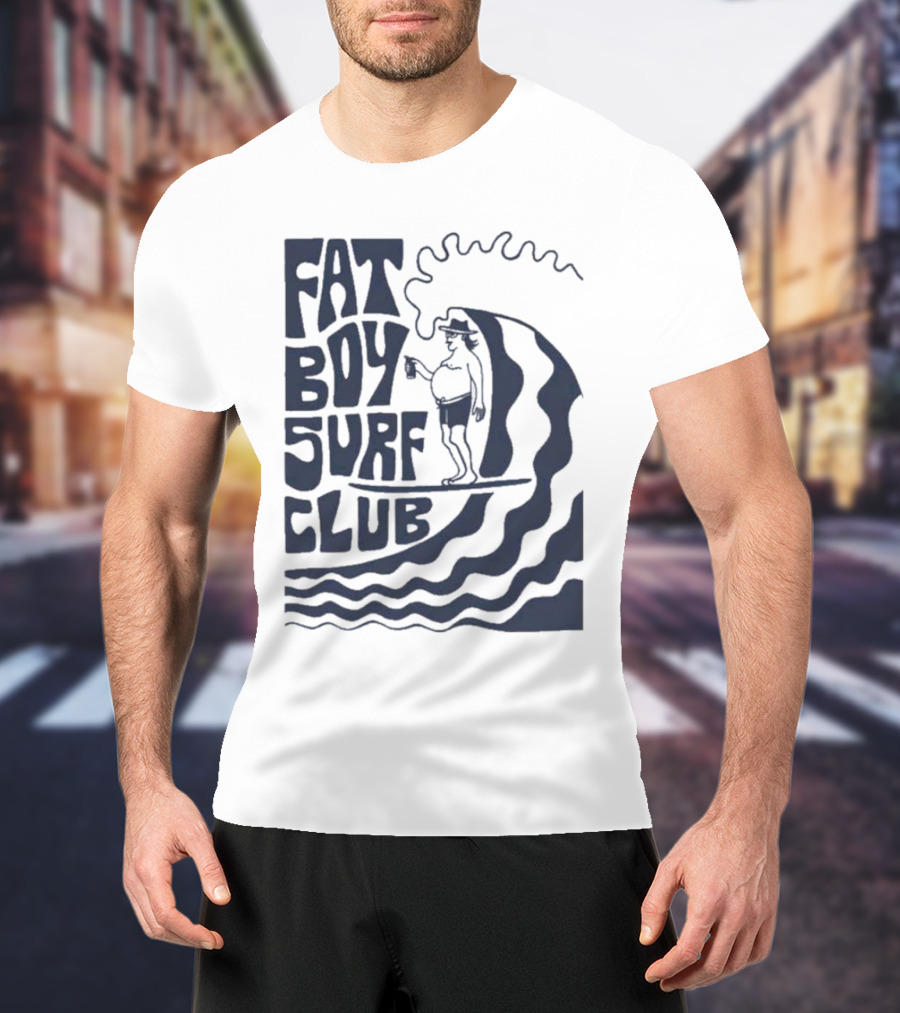 Fat Boy Surf Club Big Wave Jerry Surfing Adventure T-Shirt