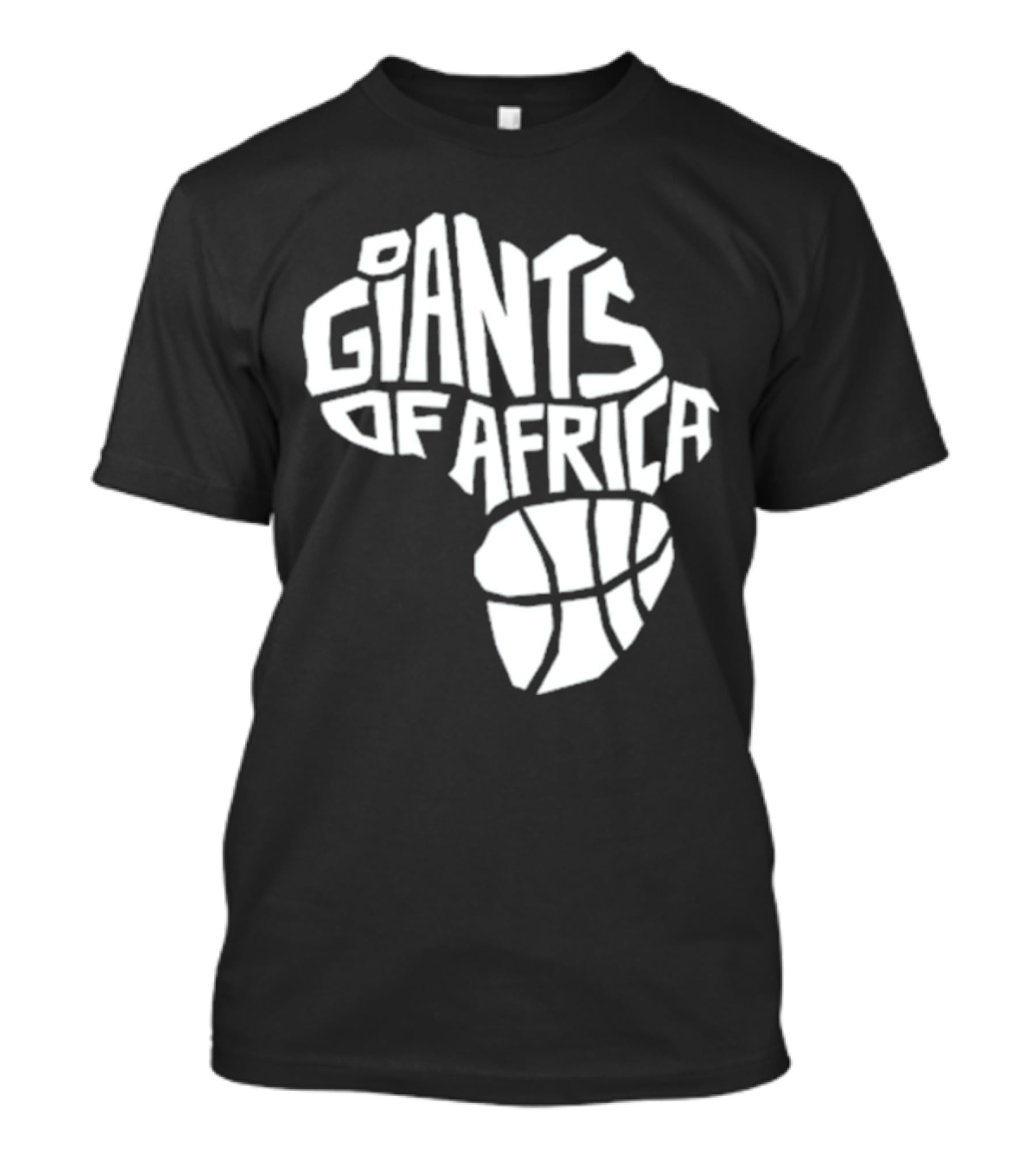 Giants Of Africa Basketball Map T-Shirt