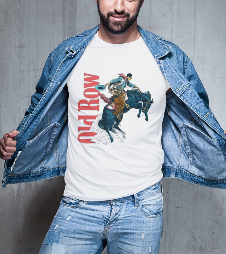 Old Row Cowboy Rodeo Rider Galloping 3.0 T-Shirt