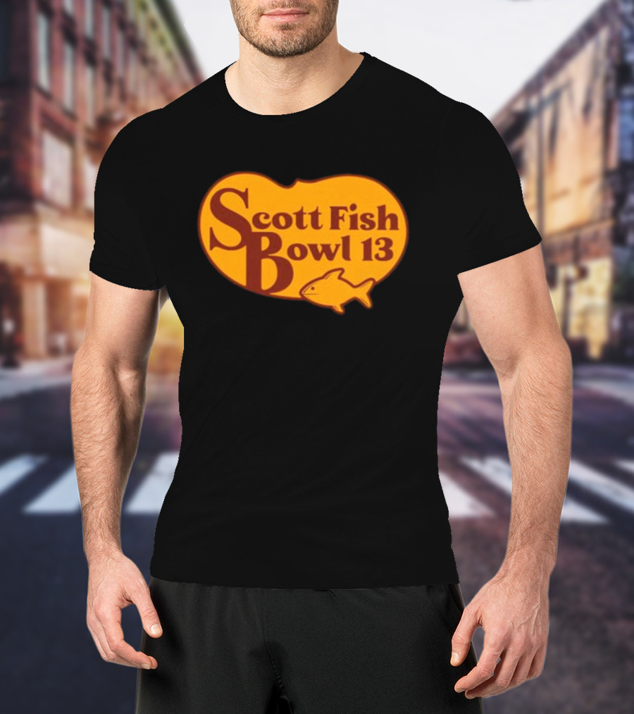 Scott Fish Bowl 13 Logo With Fish T-Shirt