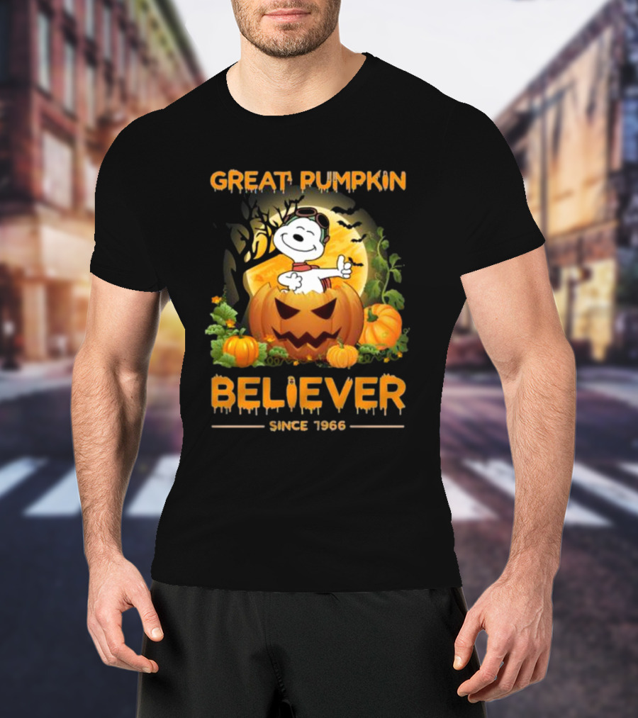 Snoopy Great Pumpkin Believer Since 1966 Halloween T-Shirt