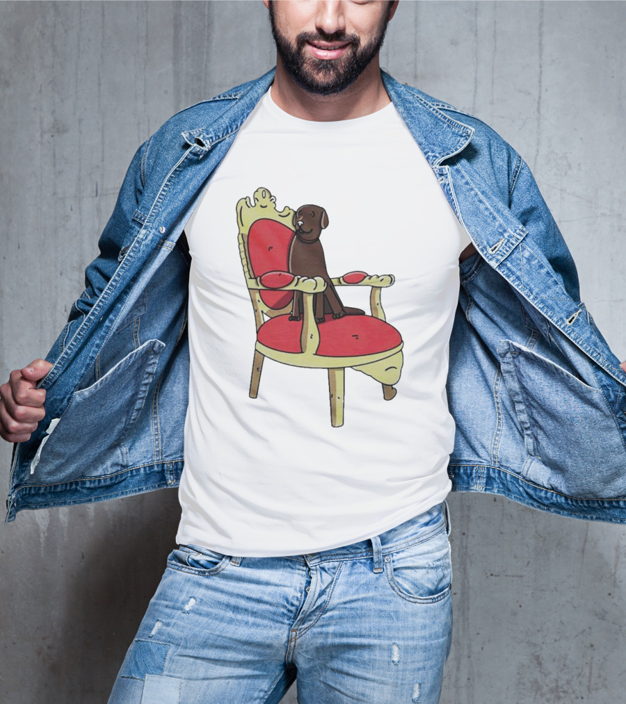 Win The Dog On A Royal Throne Chair T-Shirt