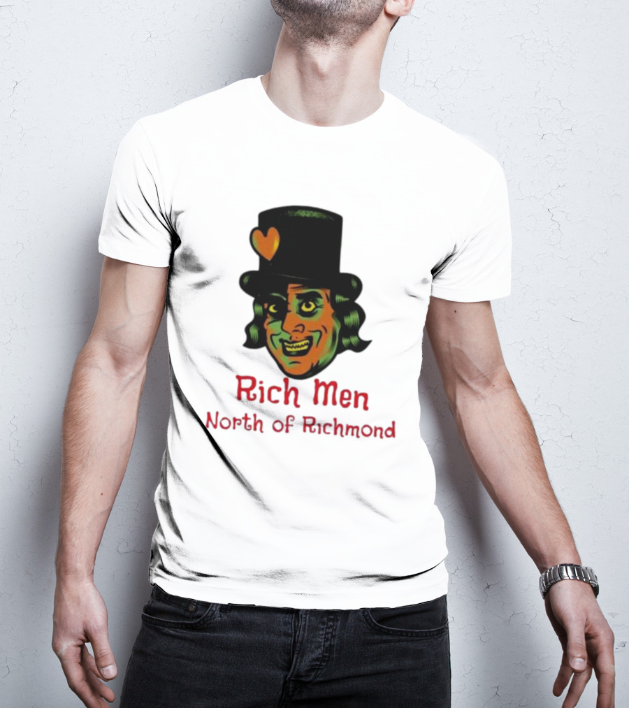 Rich Men North Of Richmond Damn Shame Top Hat Heart T-Shirt