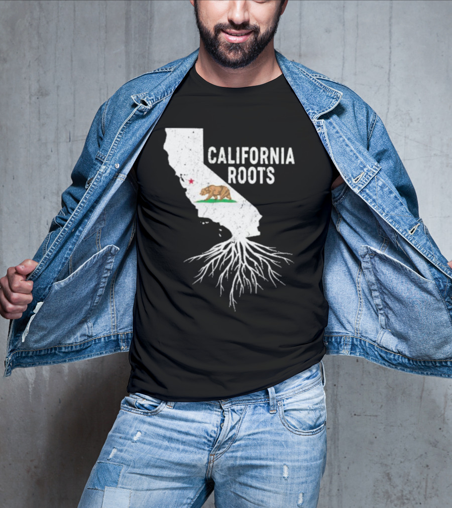 California Roots Bear And State T-Shirt