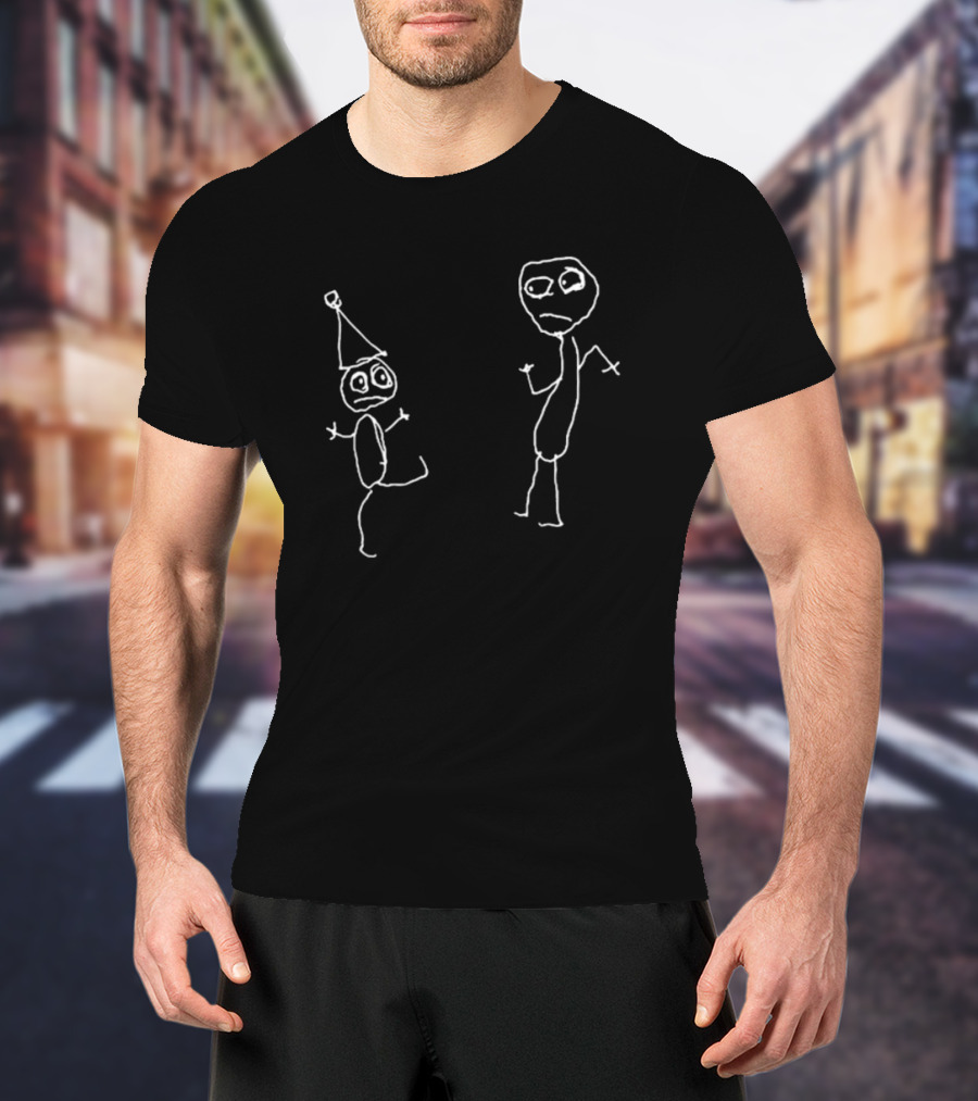 Don Hertzfeldt Rejected Left-Handed Surreal Stick Figure Characters T-Shirt
