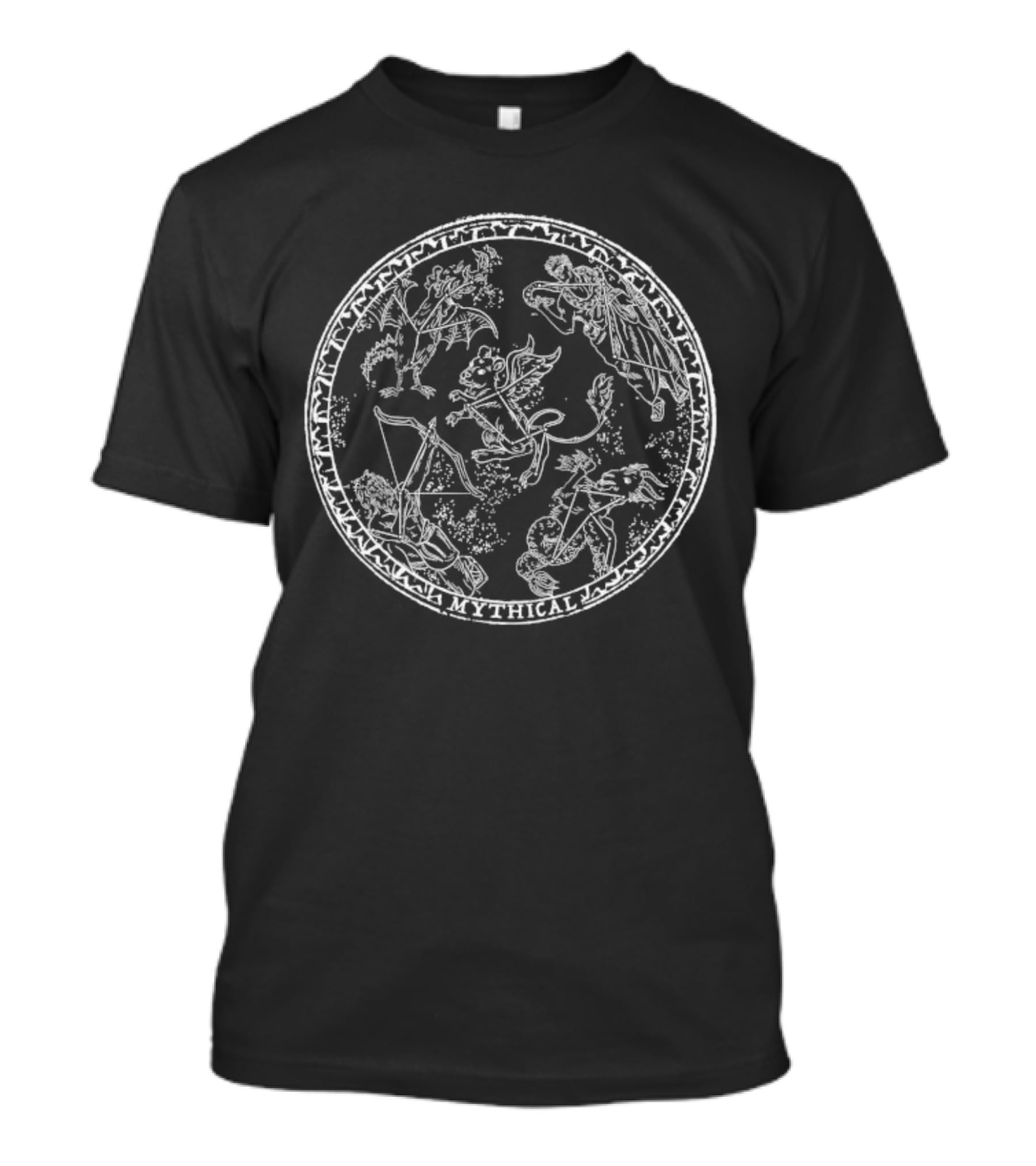 Mythical Creatures Constellations Glow-In-The-Dark T-Shirt