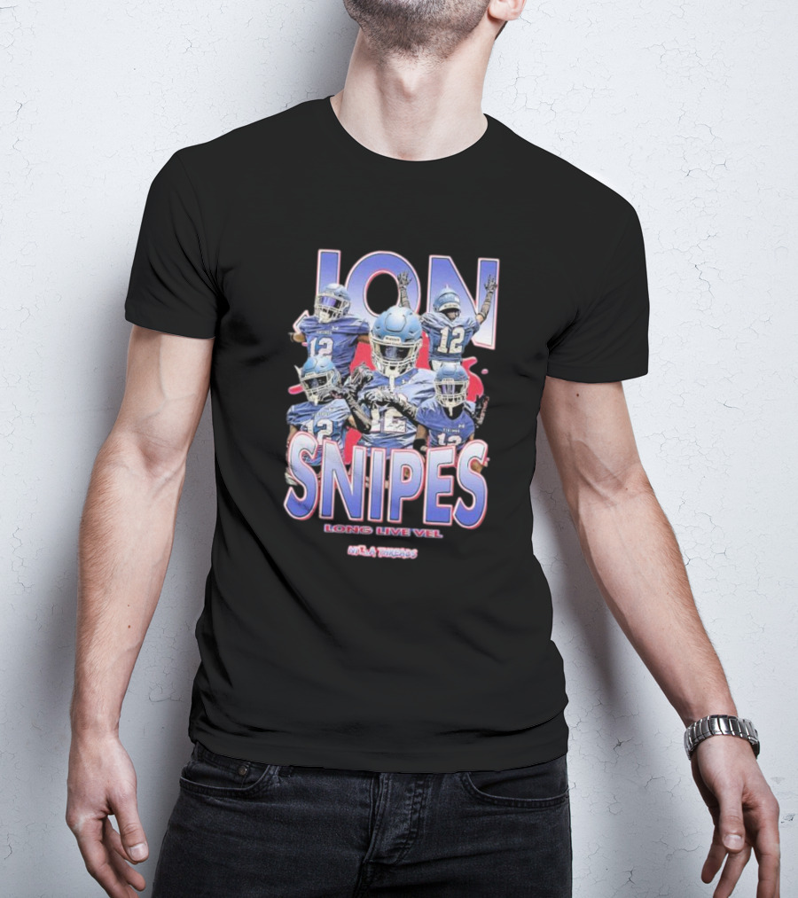 JON SNIPES LONG LIVE VEL NYC THREADS 12 Football T-Shirt
