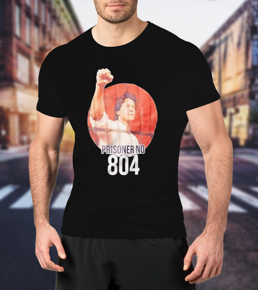 Imran Khan Prisoner No 804 Raising Fist Symbolic Image T-Shirt