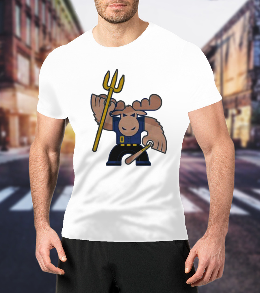 Simply Seattle Home Run Mojo Moose Baseball Pose T-Shirt