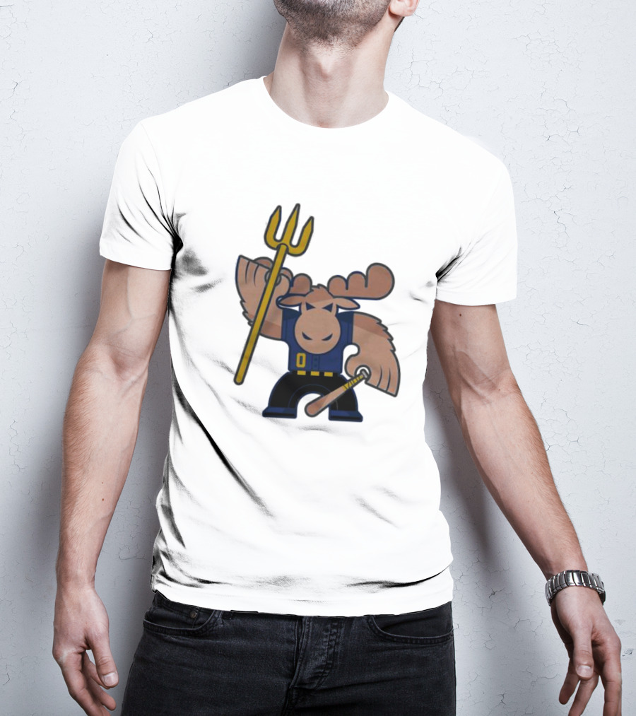 Simply Seattle Home Run Mojo Moose Baseball Pose T-Shirt