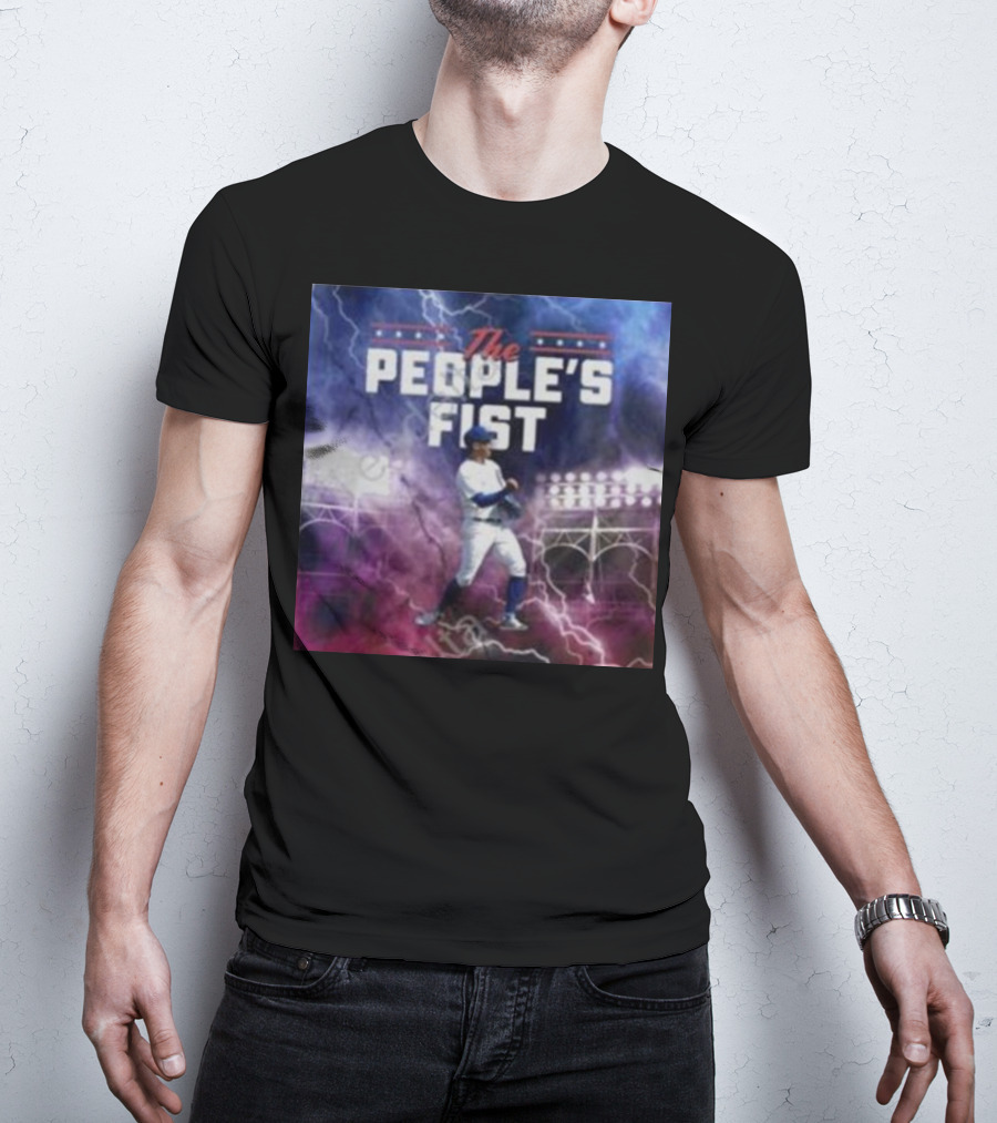 Chicago Cubs The People’s Fist Player Lightning Field T-Shirt