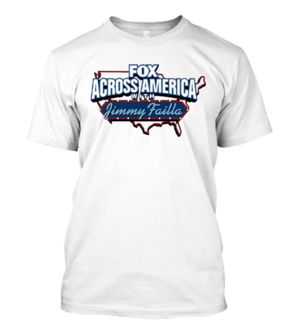 Fox Across America With Jimmy Failla Map Outline T-Shirt