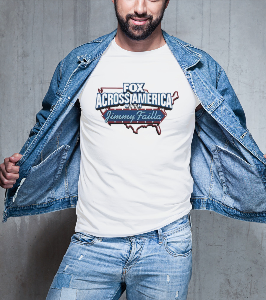 Fox Across America With Jimmy Failla Map Outline T-Shirt