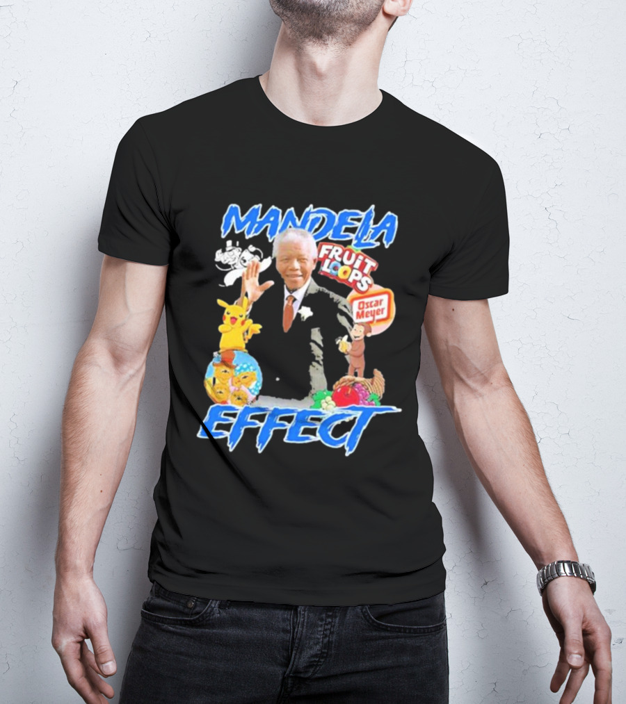 Mandela Effect Fruit Loops Pikachu Curious George Oscar Meyer C-3PO Bernstein Bears Berenstain T-Shirt
