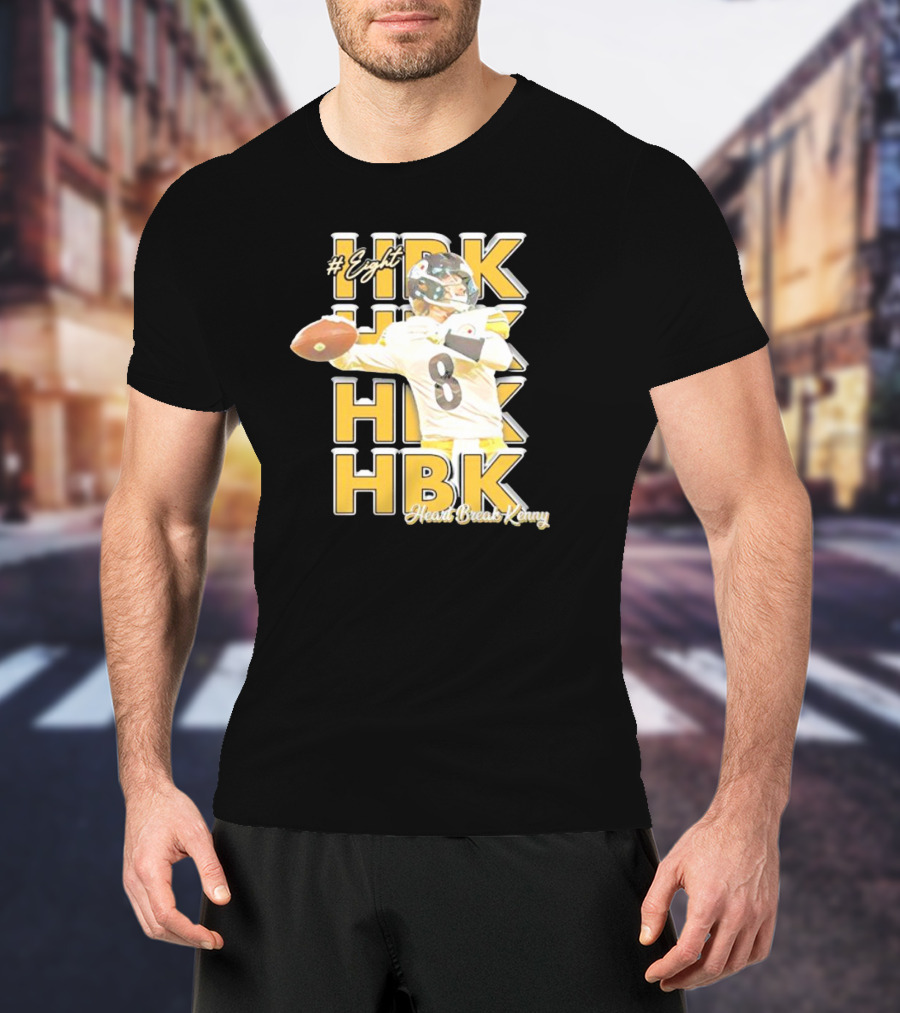 Eight HBK Heart Break Kenny Steelers Player Number 8 T-Shirt